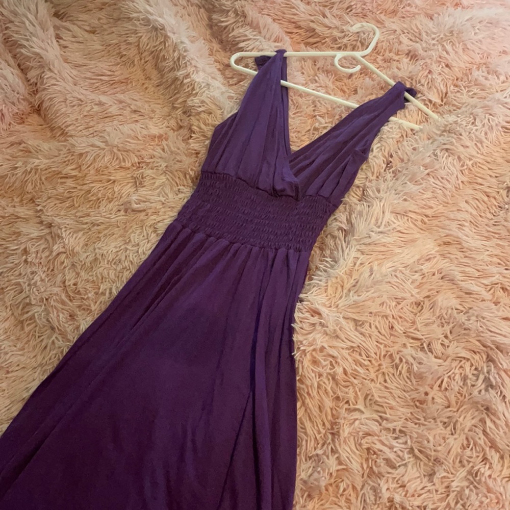 Purple maxi dress